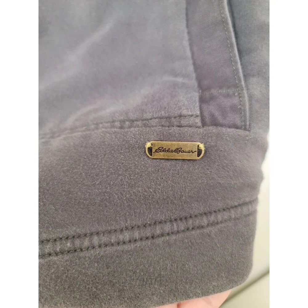 Eddie‎ Bauer Women's Hooded Fleece-Lined Jacket Pocket Elbow patch